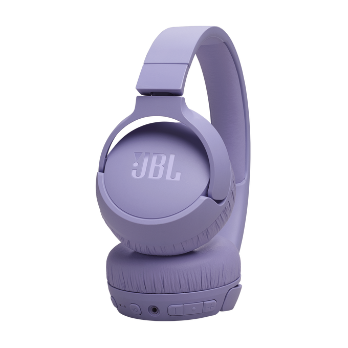JBL Tune 670NC - Purple - Adaptive Noise Cancelling Wireless On-Ear Headphones - Detailshot 2 image number null